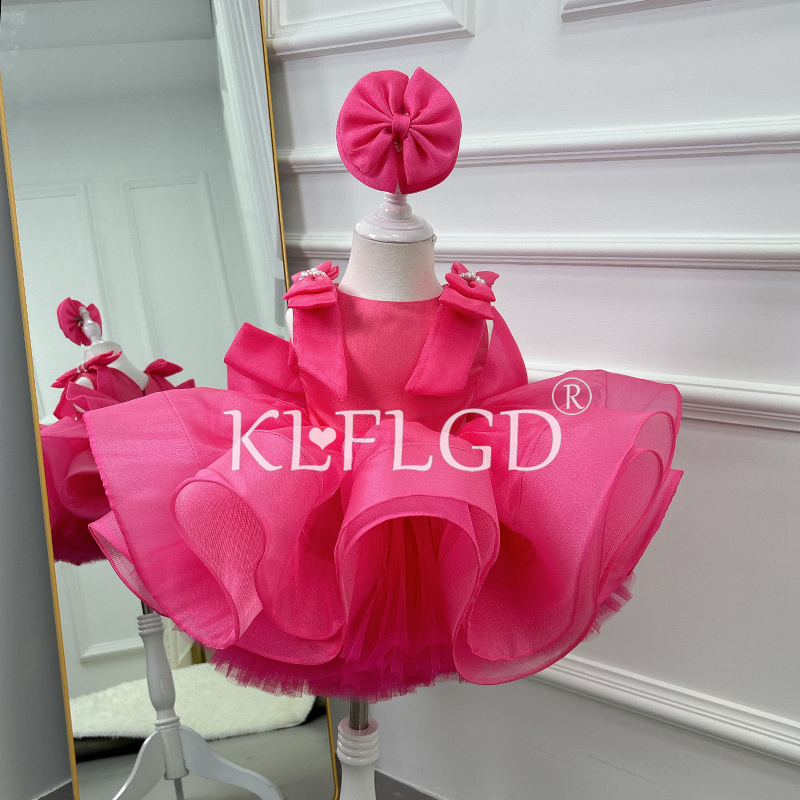 Toddler Girl Tulle Party Dress - KLFLGD Vestito da Cerimonia per Bambine