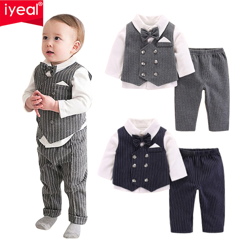 Baby Boy Suit Set Baptism - IYEAL Set completo da battesimo per
