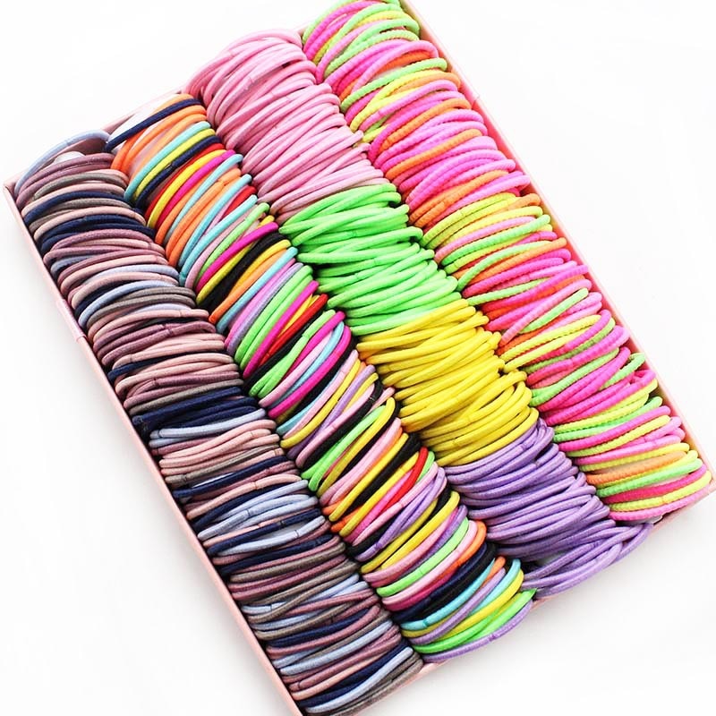 Baby Gear - 100pcs fasce per capelli ragazza Color