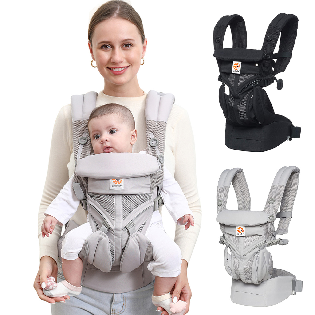 Ergonomic Baby Carrier Newborn To Toddler - Marsupio Ergonomico Multifunzionale, Zaino Porta Bebè
