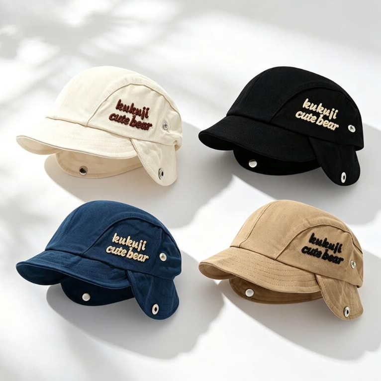 Infant Beanie Hat With Ears - Cappello Invernale 2026 per Neonati con