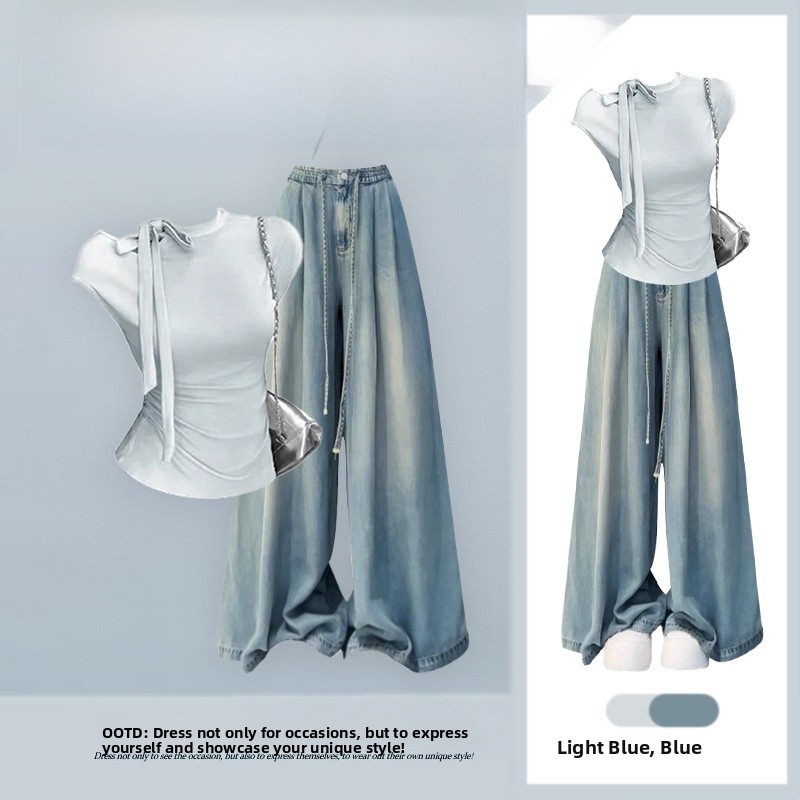 Maternity Wear - Elegante Completo Estivo da Donna: Top
