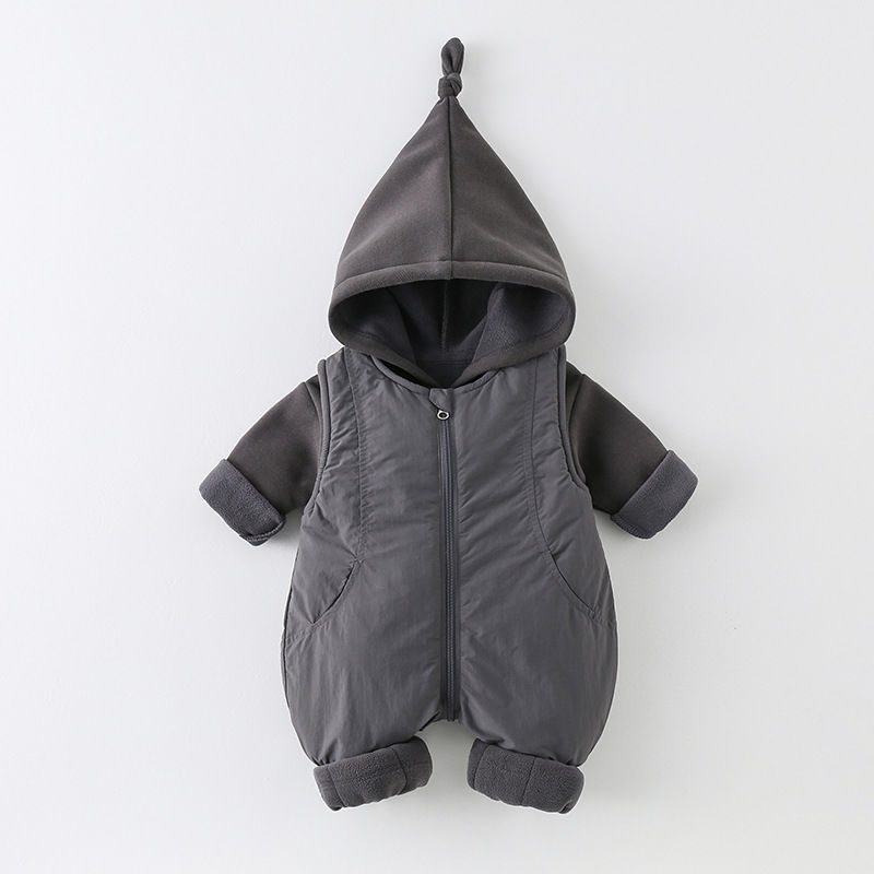 Cotton Baby Onesies Zipper - Pagliaccetto invernale in cotone ispessito per