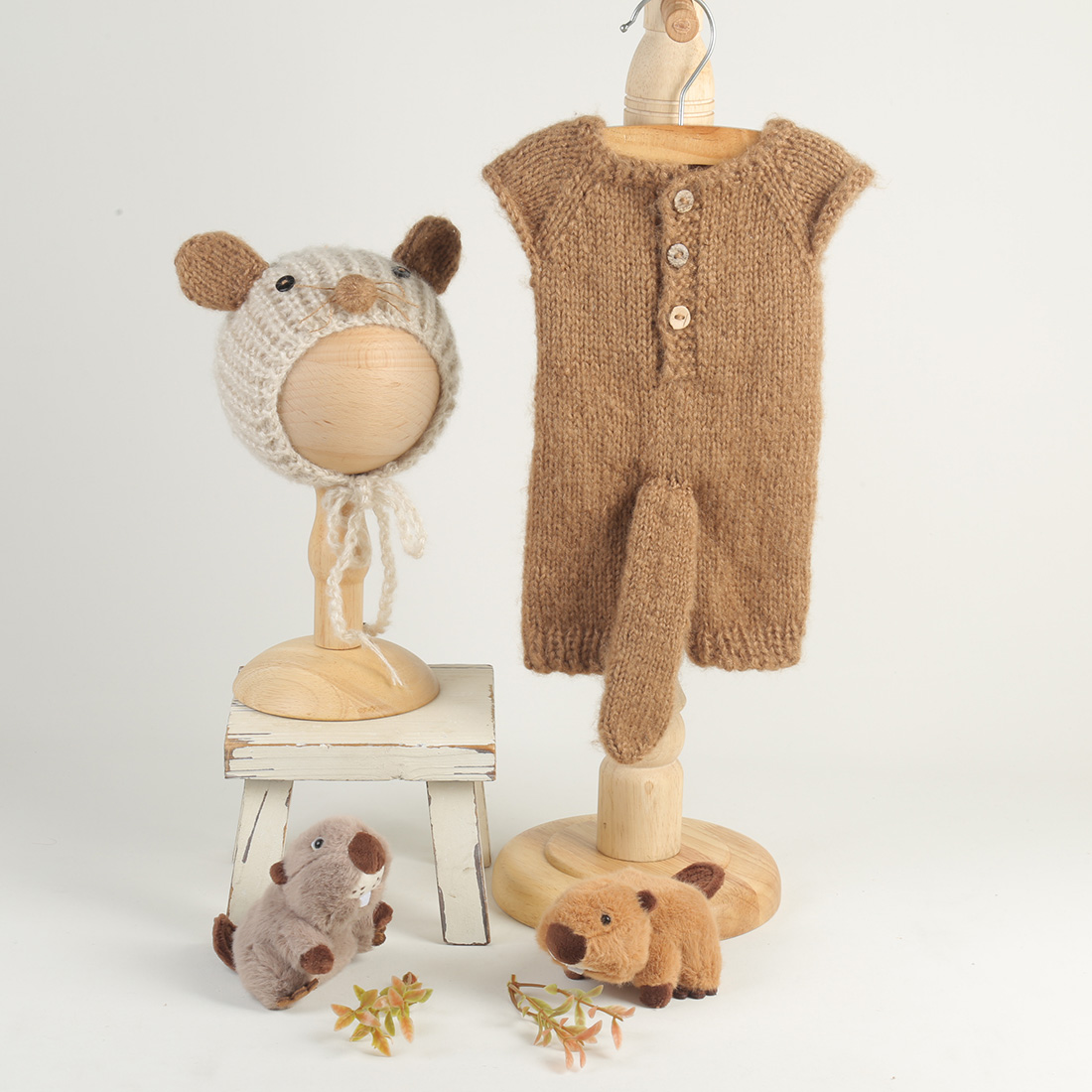 Infant Photography Props Outfit - Set di accessori per la fotografia