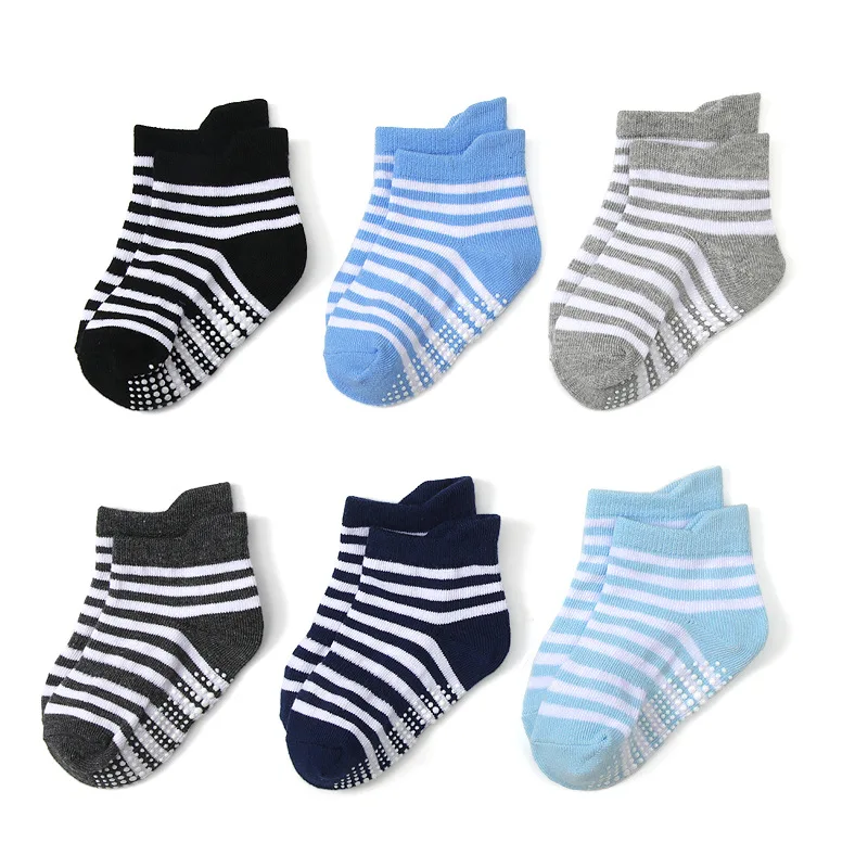 Unisex Baby Socks Non Slip - Confezione da 6 calzini da pavimento