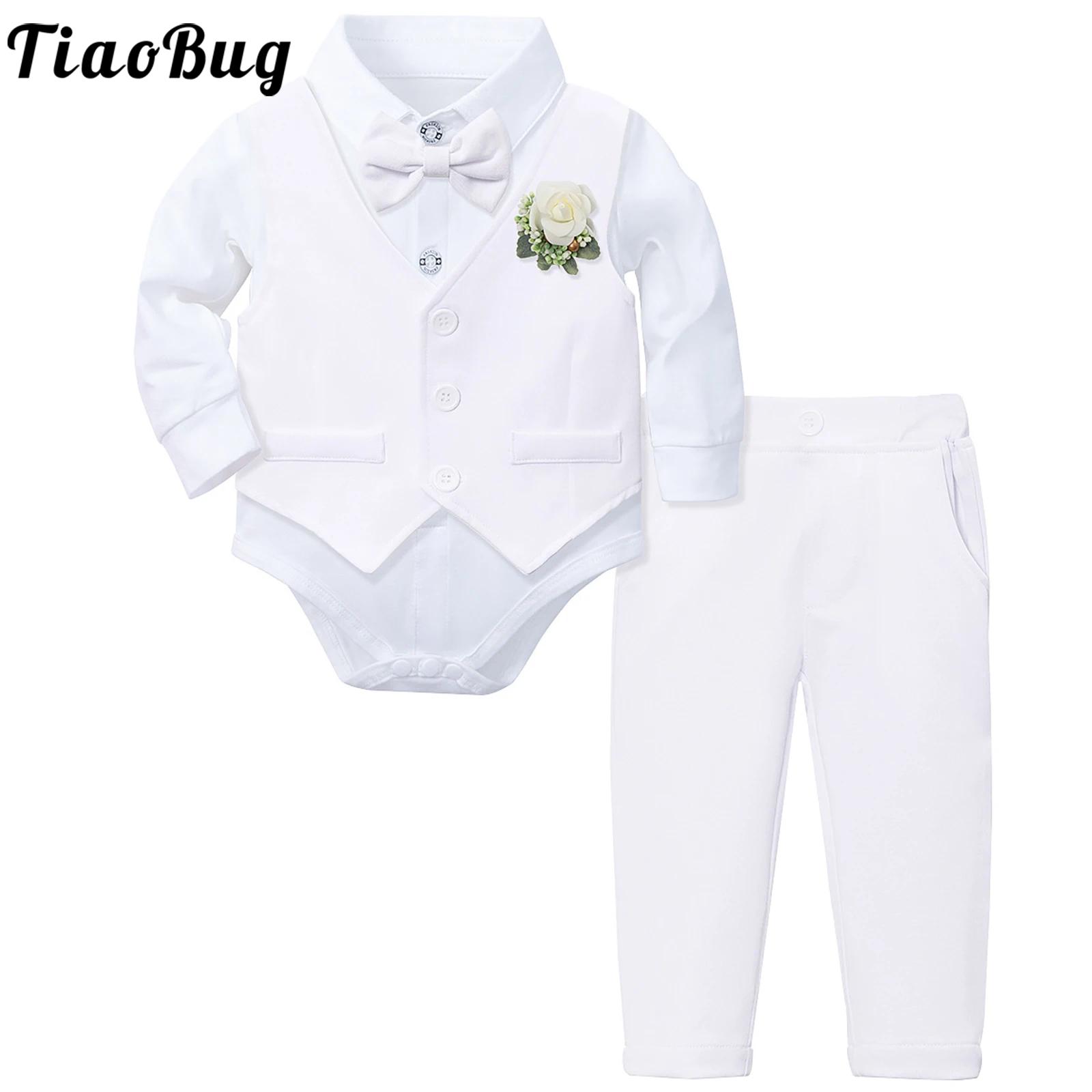 Baby Boy Suit Set Baptism - Neonati maschi Vestiti da battesimo Abiti