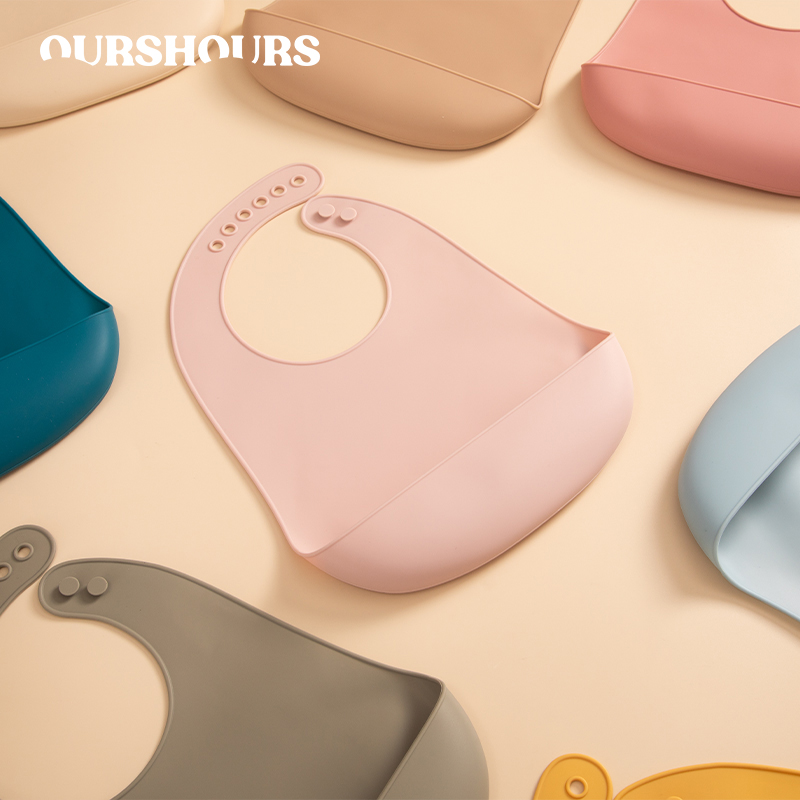 Waterproof Baby Bibs Silicone - Bavaglini in Silicone morbido per bambini