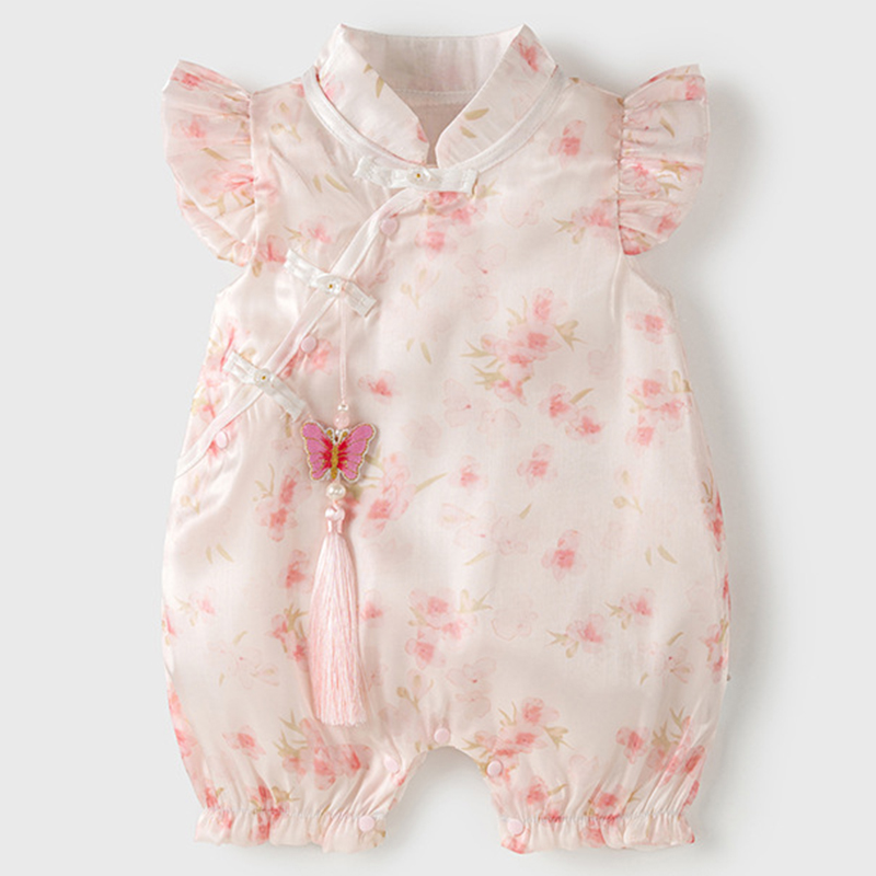 Newborn Baby Girl Romper Floral - Vestiti estivi per ragazze appena nate