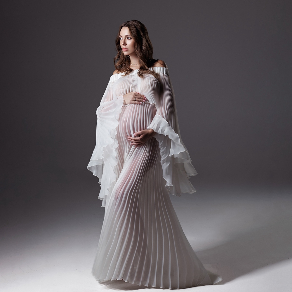 Maternity Wear - Abiti plissettati per la fotografia di