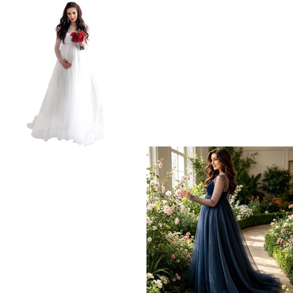 Maternity Wear - XXFE Elegante abito premaman con inserto