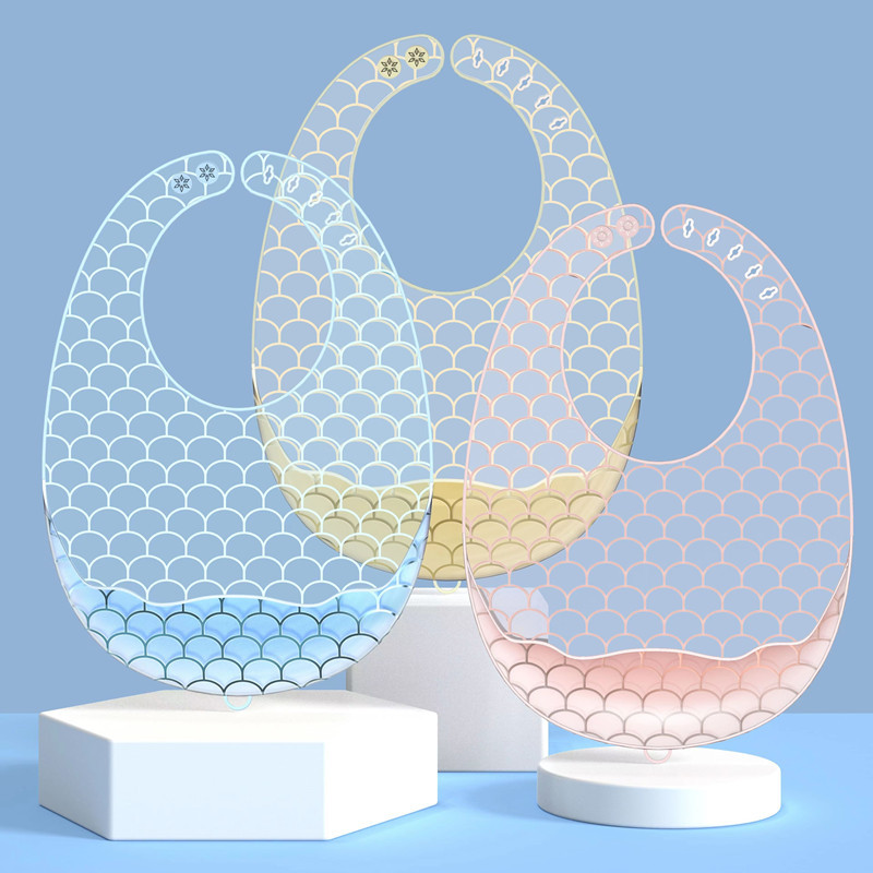 Waterproof Baby Bibs Silicone - Bavaglini per bambini in silicone Asciugamano