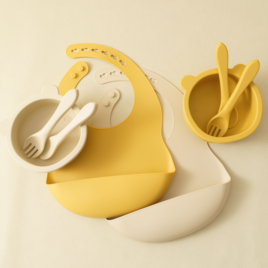 Waterproof Baby Bibs Silicone - Stoviglie per bambini in Silicone all'ingrosso