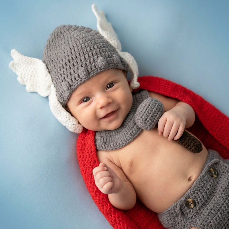Infant Photography Props Outfit - Accessori per Fotografia Neonati, Costume da
