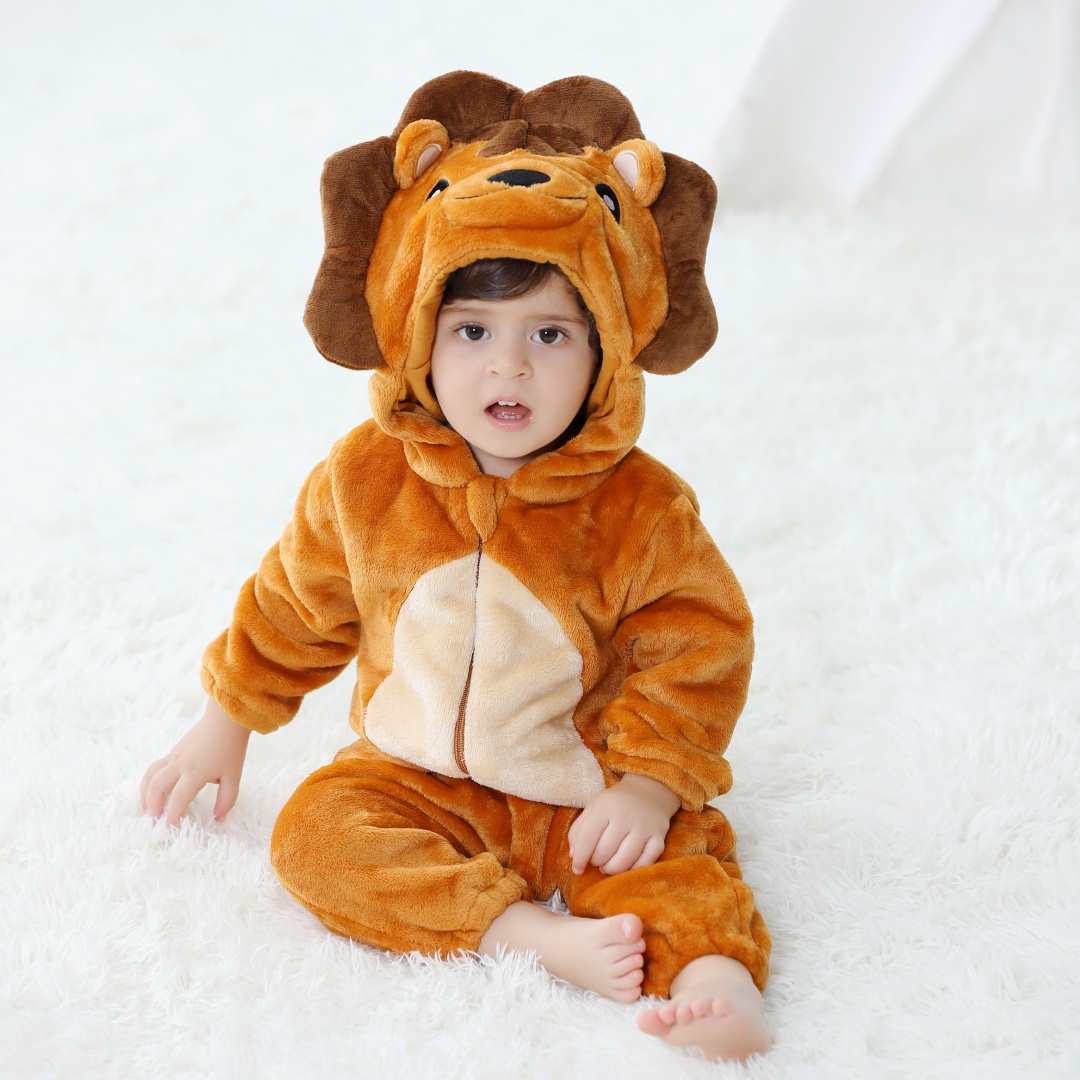 Neonato carino leone animale c - Cotton Baby Onesies Zipper recensione e prezzo
