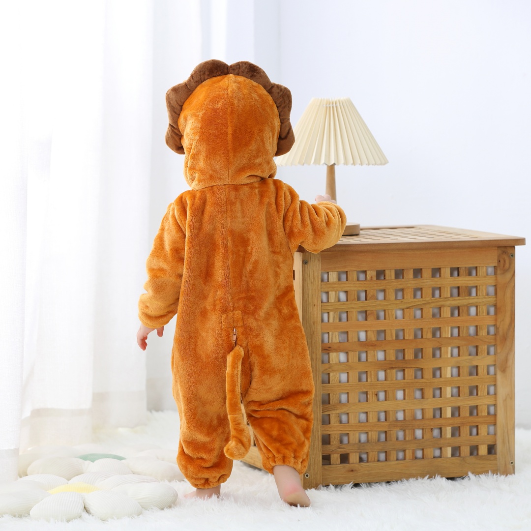 Neonato carino leone animale c - Cotton Baby Onesies Zipper recensione e prezzo