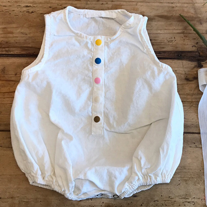 Lino cotone ragazzi pagliaccet - Baby Summer Linen Sleeveless Jumpsuit recensione e prezzo