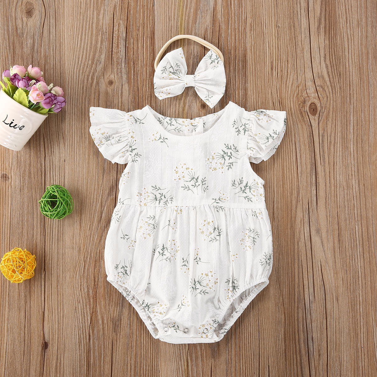 Pagliaccetto per neonata in co - Newborn Baby Girl Romper Floral recensione e prezzo