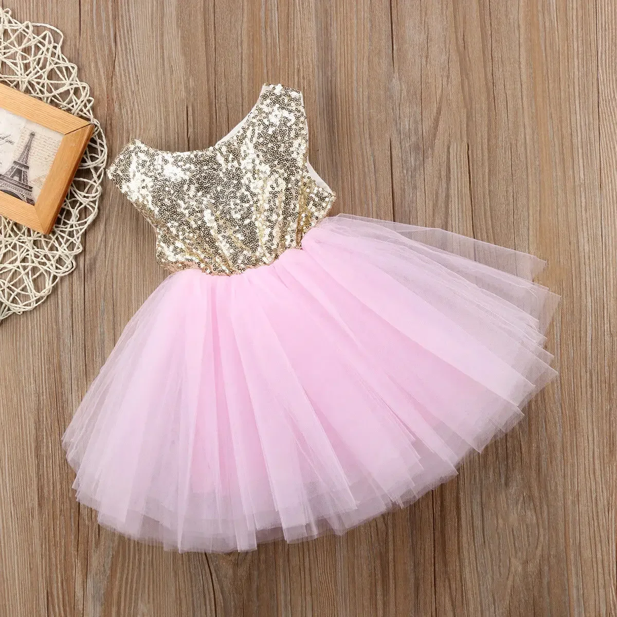 Abito da compleanno per bambin - Toddler Girl Tulle Party Dress recensione e prezzo