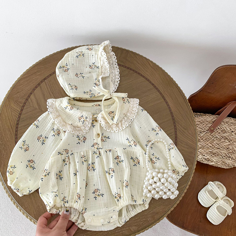 2025 Primavera Neonato Neonate - Newborn Baby Girl Romper Floral recensione e prezzo