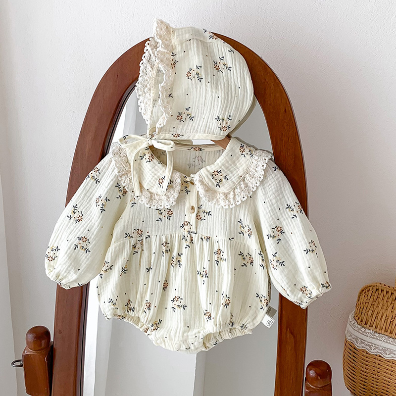 2025 Primavera Neonato Neonate - Newborn Baby Girl Romper Floral recensione e prezzo