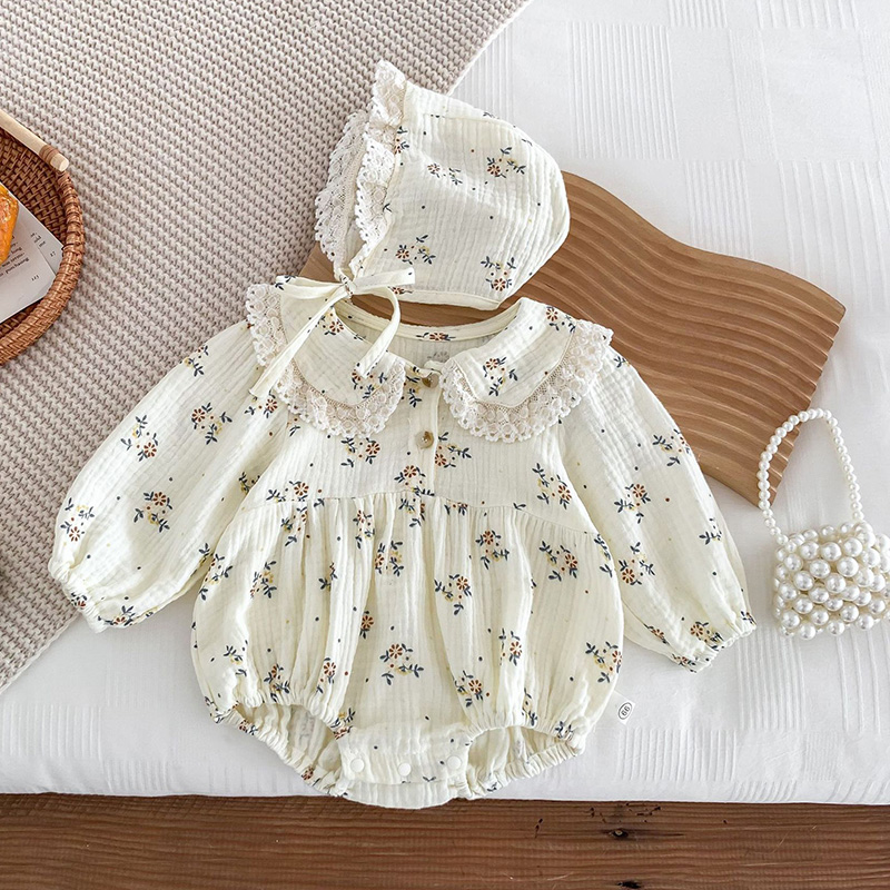 2025 Primavera Neonato Neonate - Newborn Baby Girl Romper Floral recensione e prezzo