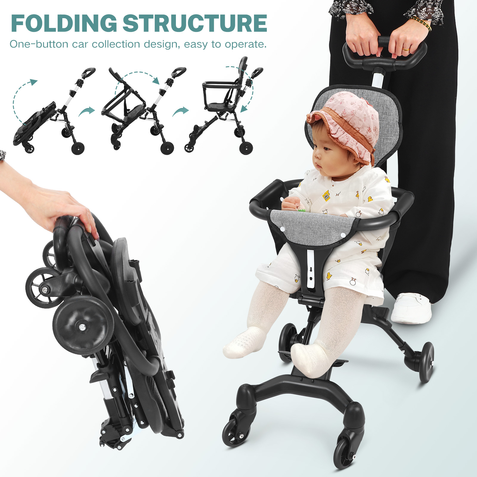 Sedile pieghevole leggero e co - Lightweight Foldable Baby Stroller Compact recensione e prezzo