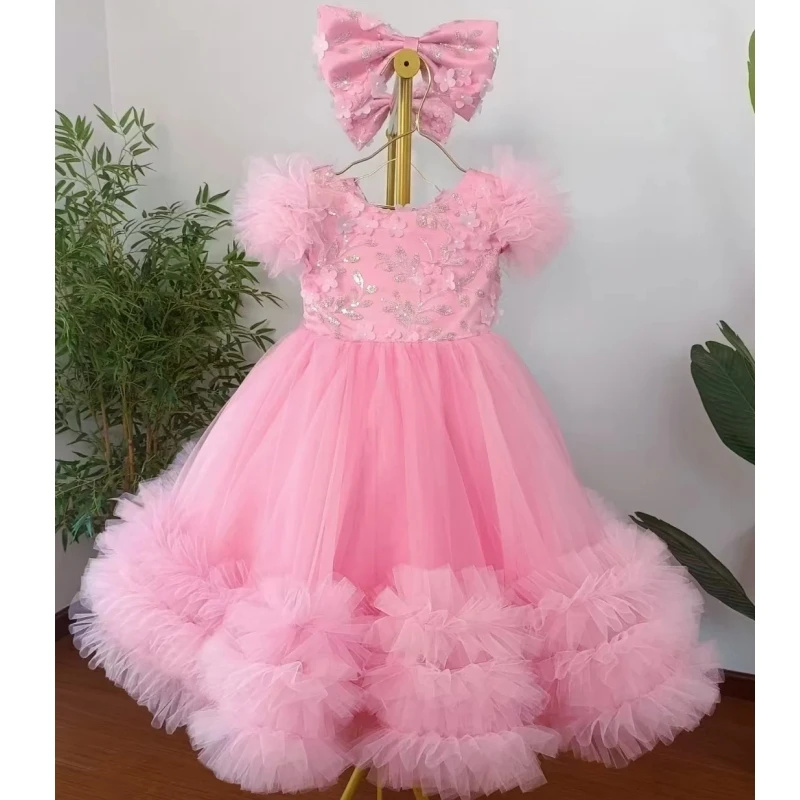 Abiti da ragazza di fiore rosa - Toddler Girl Tulle Party Dress recensione e prezzo
