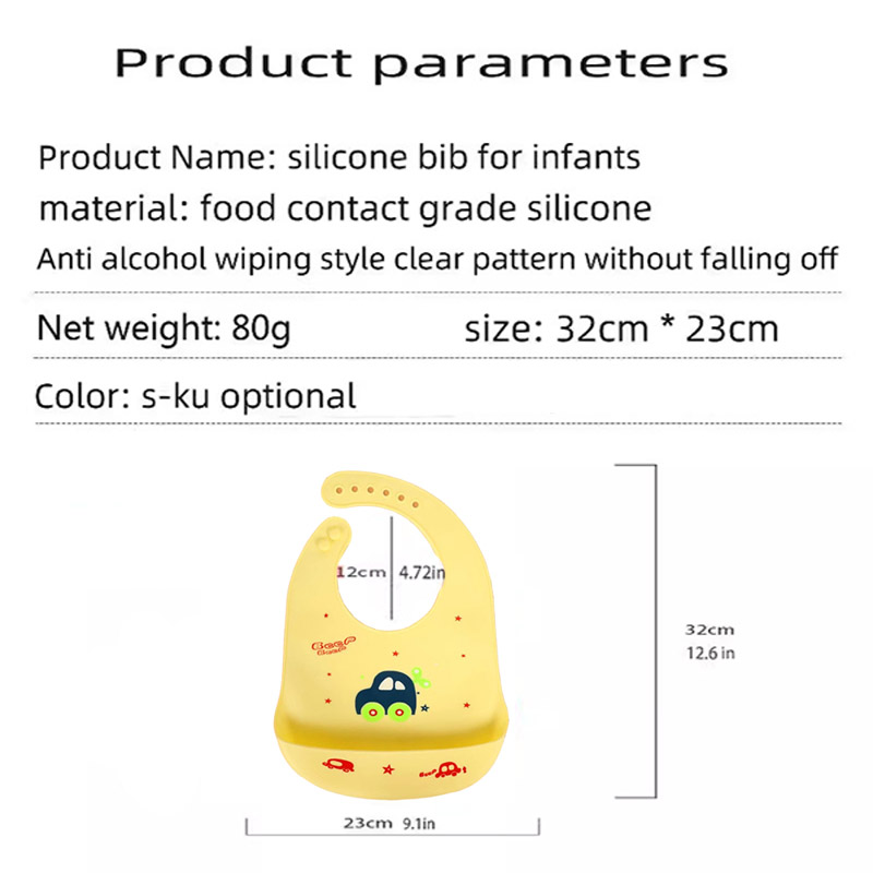 Bavaglino in silicone per l'al - Waterproof Baby Bibs Silicone recensione e prezzo