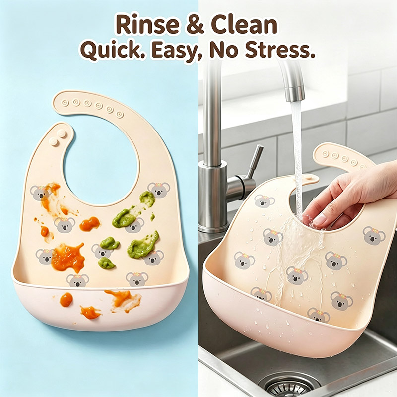 Bavaglino in silicone per l'al - Waterproof Baby Bibs Silicone recensione e prezzo