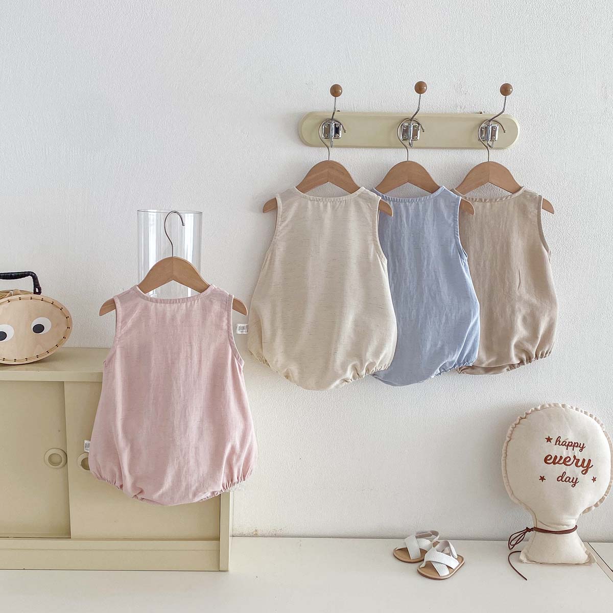 Tutina Estiva Sottile Senza Ma - Baby Summer Linen Sleeveless Jumpsuit recensione e prezzo