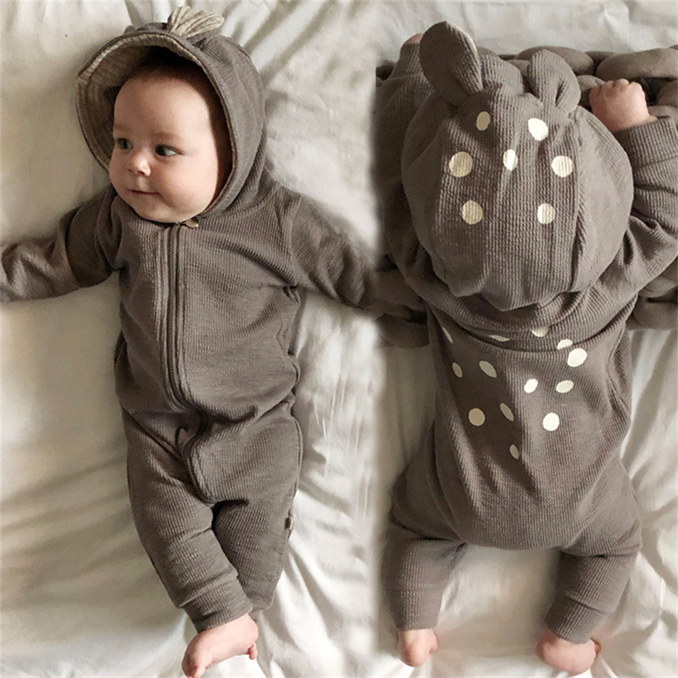 Primavera Autunno Unisex Baby  - Cotton Baby Onesies Zipper recensione e prezzo