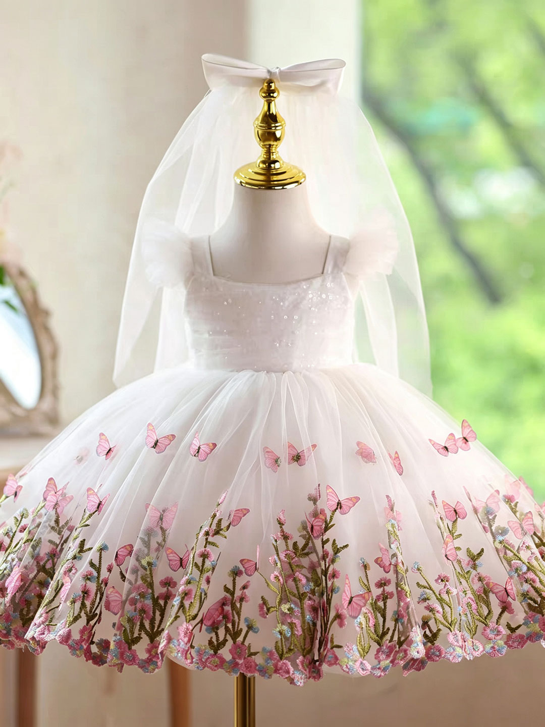 Jill Wish D277 Abito da damige - Toddler Girl Tulle Party Dress recensione e prezzo