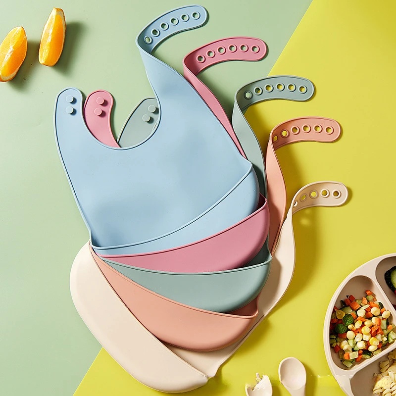 1-5 pezzi Bavaglini in silicon - Waterproof Baby Bibs Silicone recensione e prezzo