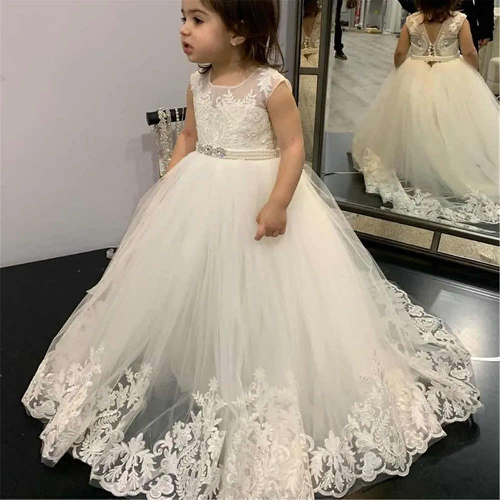 Abiti da damigella d'onore in  - Toddler Girl Tulle Party Dress recensione e prezzo