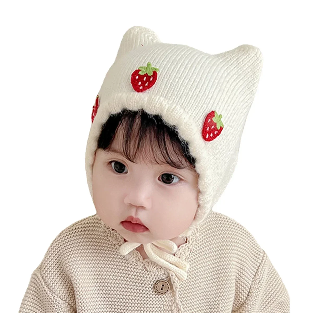 Nuovo autunno inverno neonata  - Infant Beanie Hat With Ears recensione e prezzo