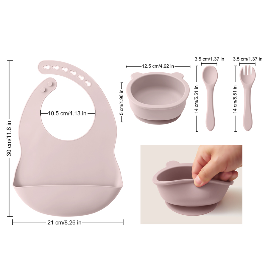 Stoviglie per bambini in Silic - Waterproof Baby Bibs Silicone recensione e prezzo